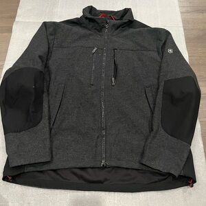 [XXL]Victorinox Charcoal Black Performance Jacket Wool Nylon 5 Pockets